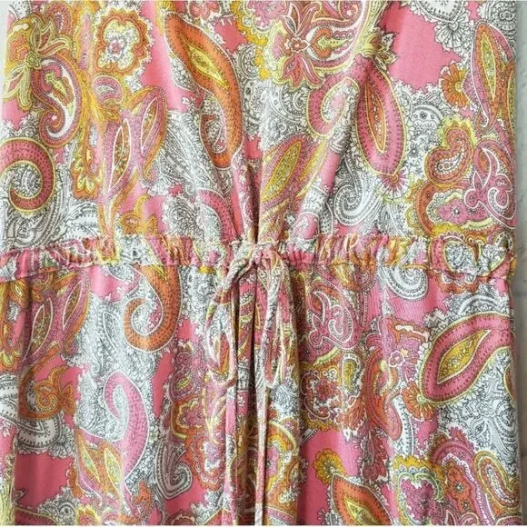 H&M Sleeveless Paisley Popover Classic Dress - Picture 2 of 7